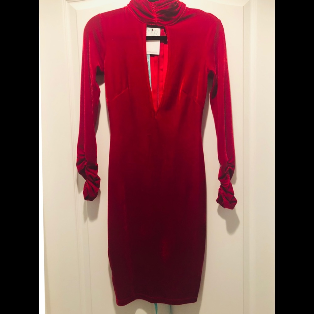 House of CB Velvet mini dress